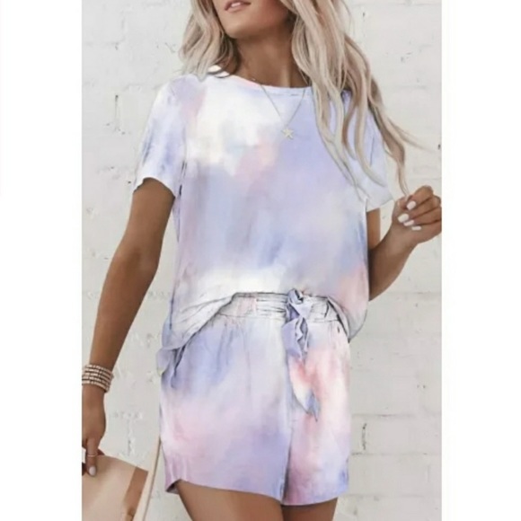ROXY TIE DYE LOUNGE SHORTS